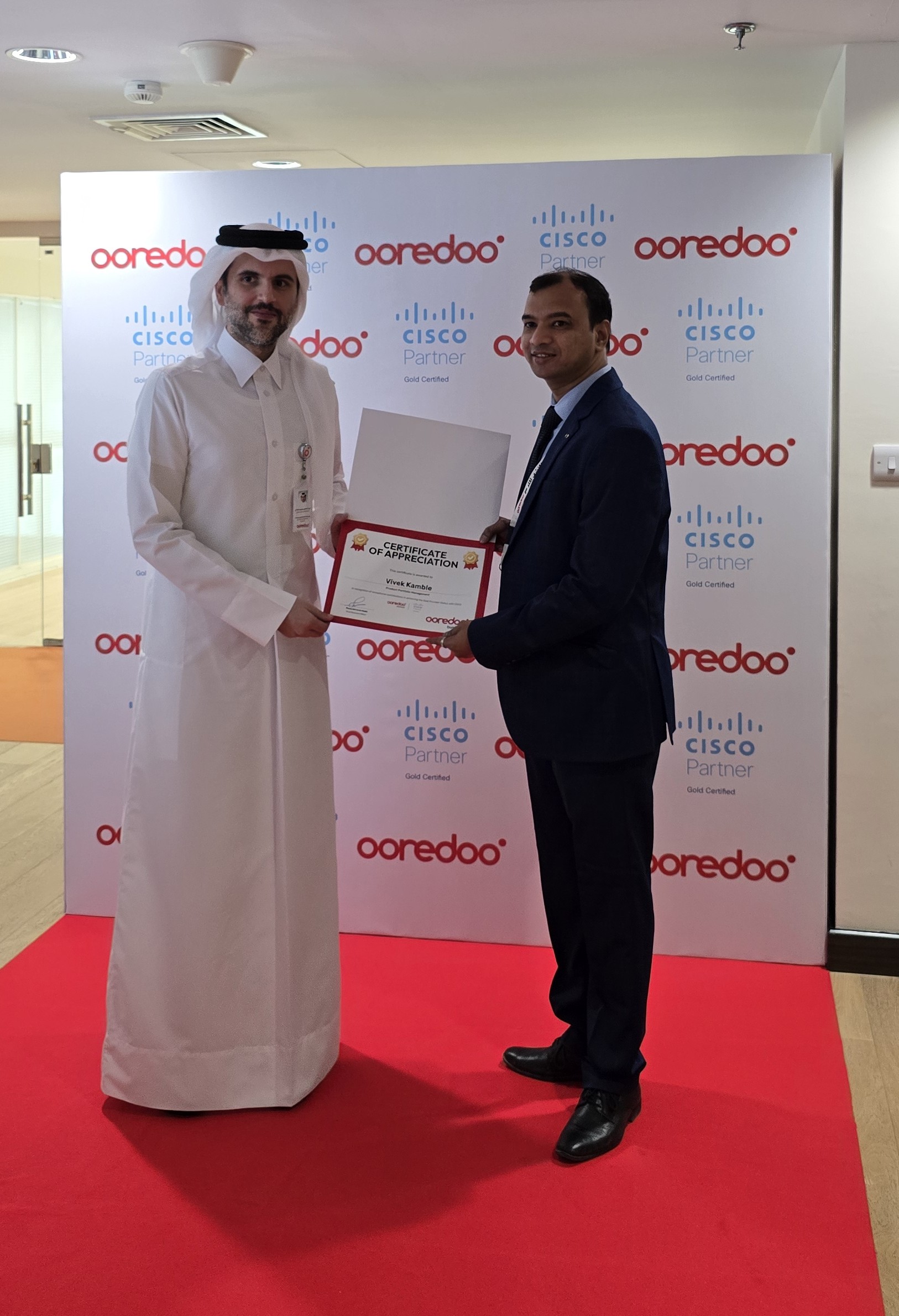 Receiving Cisco Award