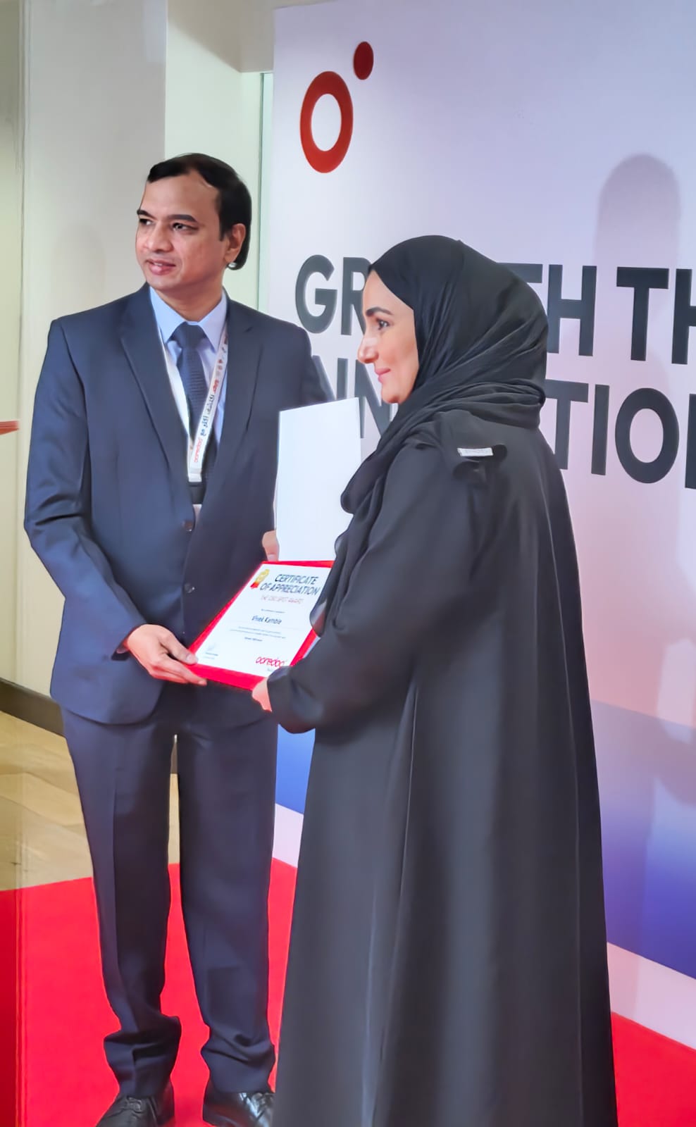 Receiving SPOT Award